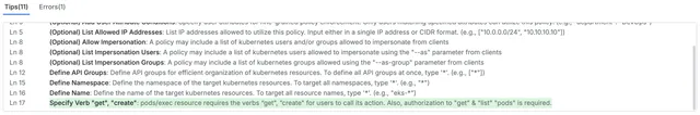 Policy as Code (PaC) Editor